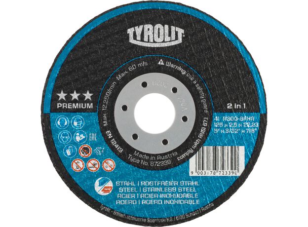 Tyrolit Premium*** Doorslijpschijf voor haakse slijpers 42 1, 2 image