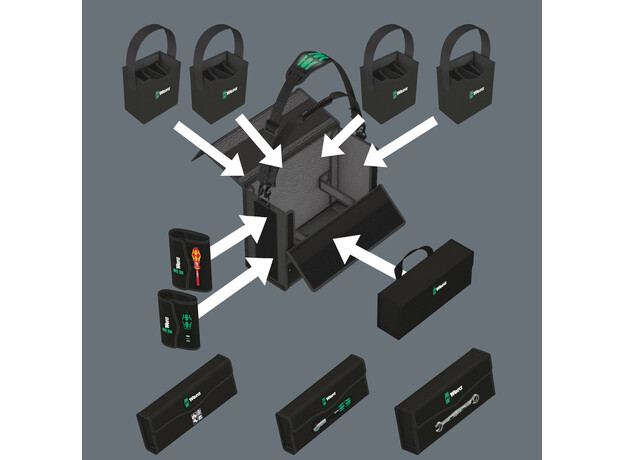 WERA 2go 2 XL gereedschapskoffer, 2-dlg, 5 image