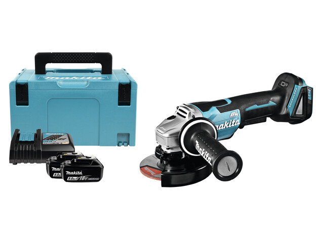 MAKITA 18 V Haakse slijper 125 mm, 11 image MAKITA 18 V Haakse slijper 125 mm, 11 image