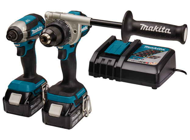 MAKITA 18 V Combiset voor zwaardere boor- en (slag)schroefklussen, 2 image