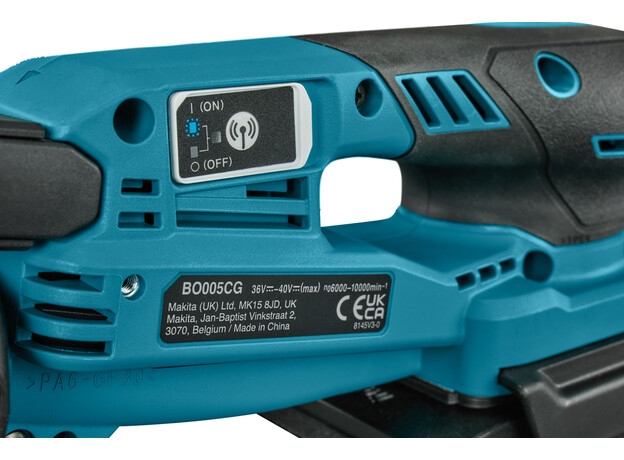 MAKITA XGT 40 V Max 80x133 mm Handpalm vlakschuurmachine, 8 image