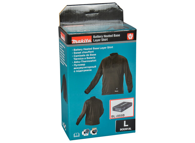 MAKITA Verwarmd ondershirt met rits L, 8 image