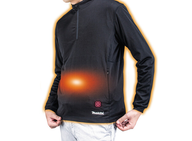 MAKITA Verwarmd ondershirt met rits L, 4 image