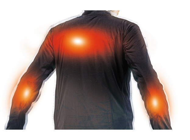 MAKITA Verwarmd ondershirt met rits XS, 4 image