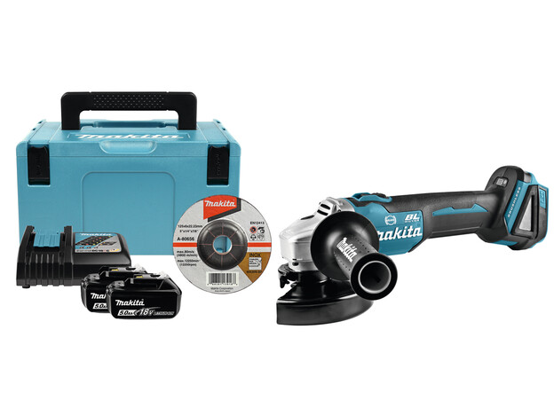 MAKITA 18 V Haakse slijper 125 mm, 2 image