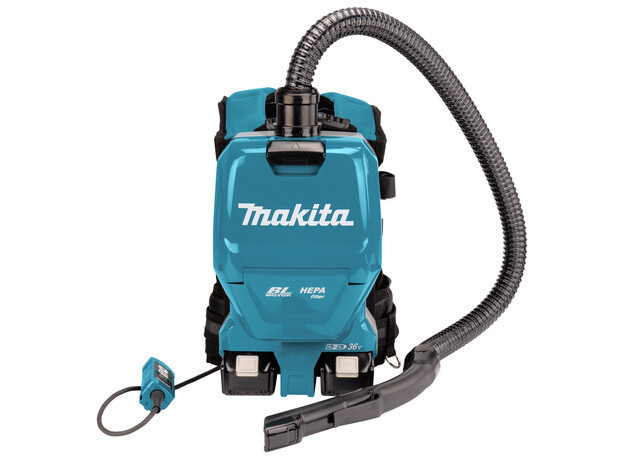 MAKITA 2x18 V Rugstofzuiger voor schoonmaak, 5 image