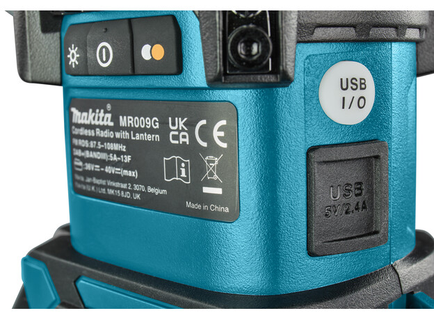 MAKITA 40 V Max Camping lamp met radio en Bluetooth, 6 image