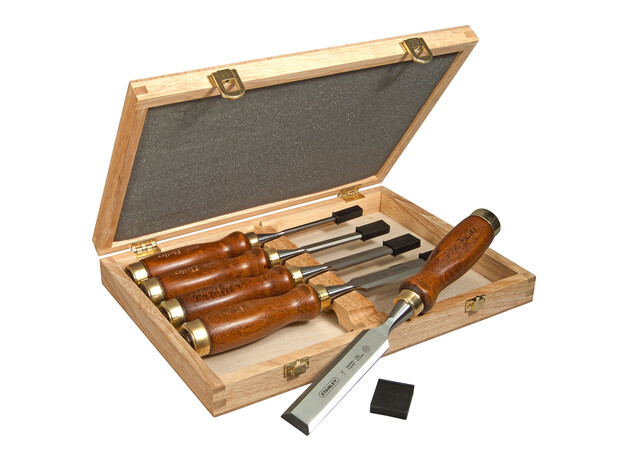 Houtbeitelset Bailey 5-delig Houten Kist, 2 image