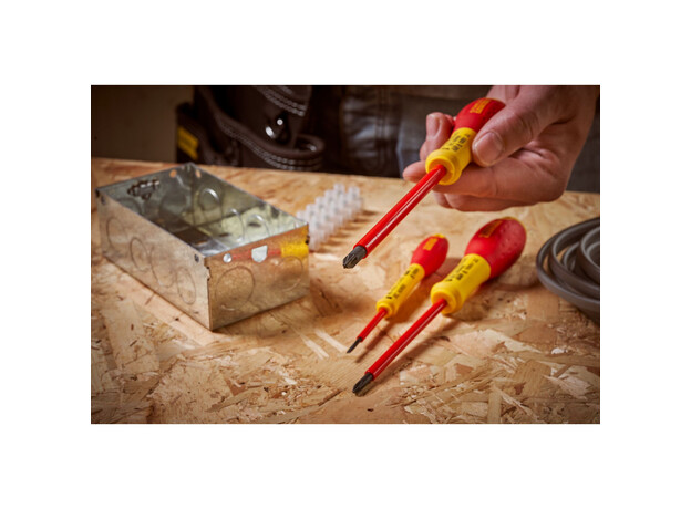 FATMAX Schroevendraaier Pozidriv VDE PZ0 X 75mm, 3 image