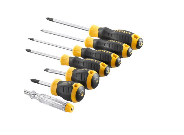 Cushiongrip Schroevendraaierset 7-delig: PH, Parallel, Standaard, Spanningszoeker, 3 image