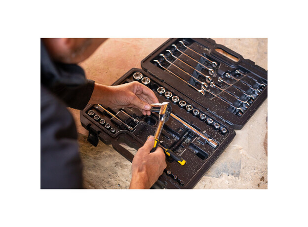 Dopsleutelset 1/4" + 1/2" + Ringsteeksleutels - 41 delig, 3 image