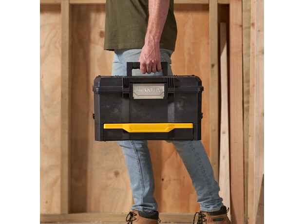 Gereedschapskoffer 19" met drukslot en lade, 9 image