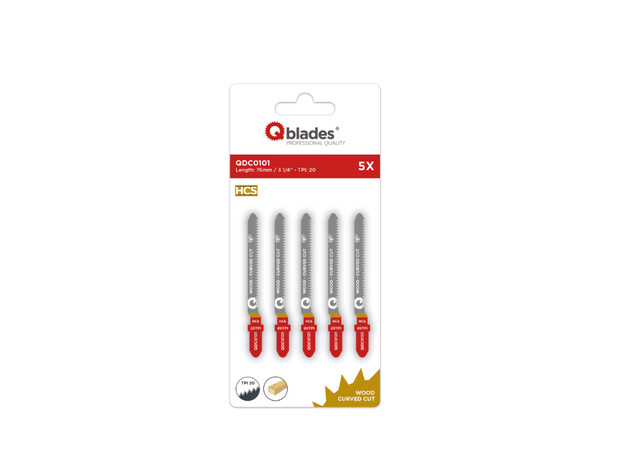 Qblades Decoupeerzaagblad Hout, Constructiehout, HCS, Curved, 2 image
