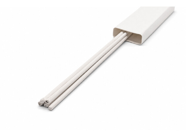 Hardsoldeerstaven zilver 500x2mm Ag55Sn/M 100gr flux coated, Legering : Ag55Sn met fluxmantel, Diameter : 2mm, Gewicht inhoud : 110 gram, 2 image