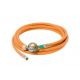 10m propaanslang 30bar,6x5mm,SHELL- Regelaar 4bar+slangbreuk