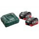 METABO Basis-set 2xLiHD 5,5 Ah, met lader in koffer