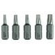5-delige schroefbitset extra-hard T10-T15-T20-T25-T30, 25 mm