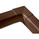 Bocht 0805AI-M 80mm binnen bruin (per 6 stuks)