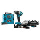 MAKITA 18 V Combiset boren, schroeven en slijpen